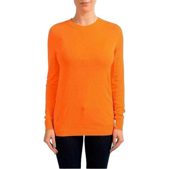 Maison Margiela MM6 Orange Knit Pleated Cape Pullover Sweater Size S Barbie Luxe - Picture 14 of 14